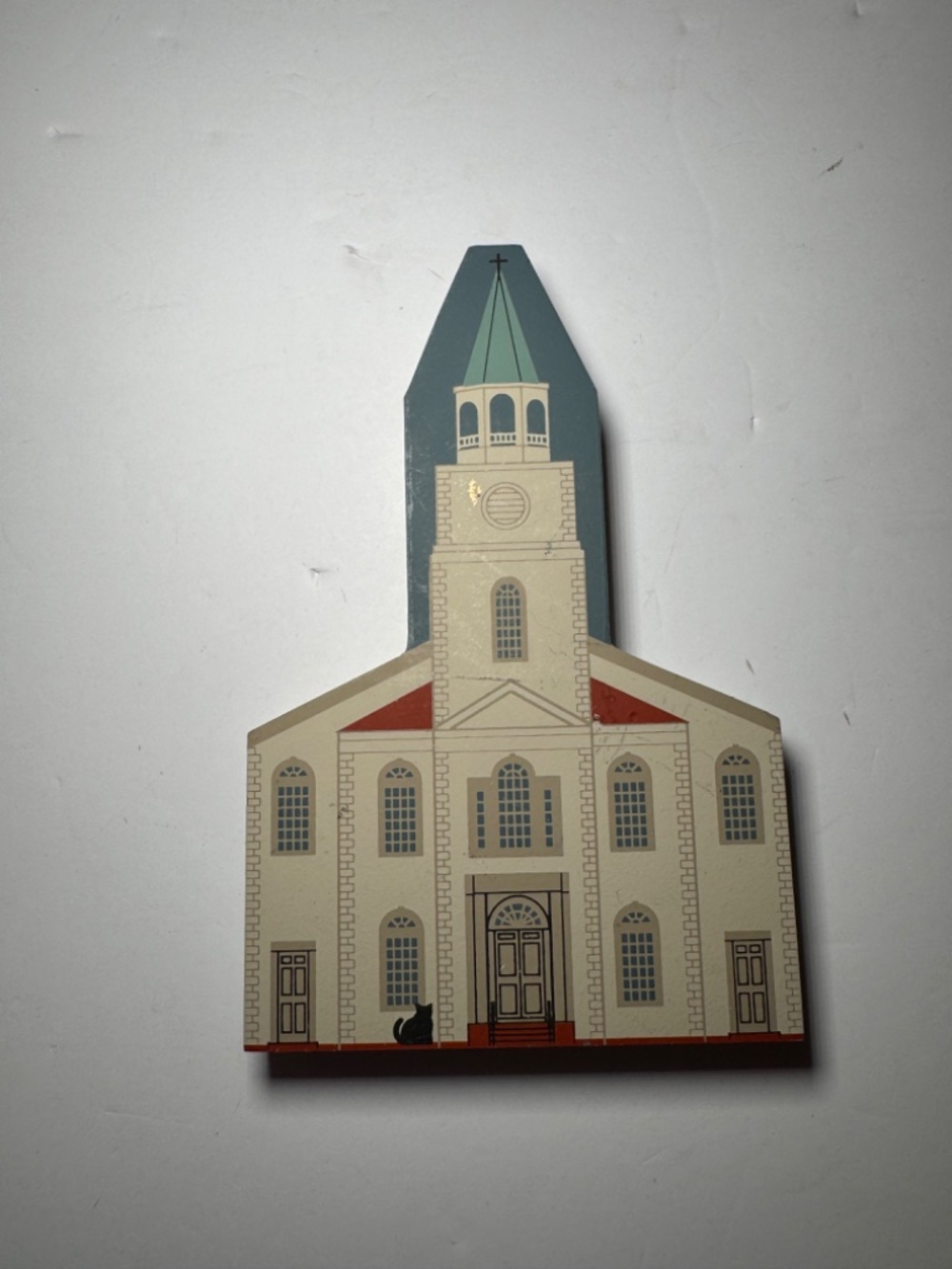 Cat’s Meow St. Helena Church Beaufort SC 1993 Wooden Shelf Sitter Vintage - Picture 2 of 3